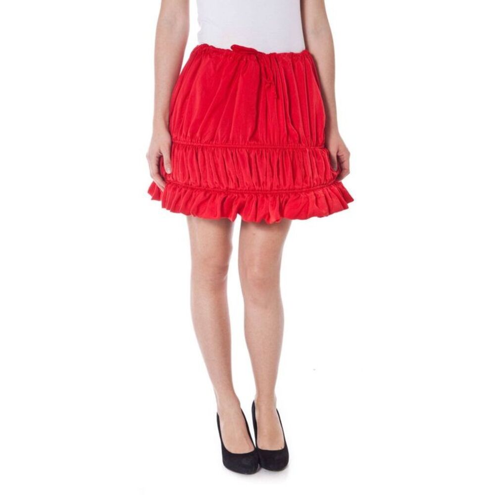 Denny Rose Red Polyester Women Women's Skirt